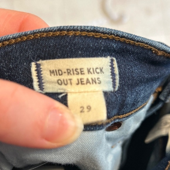 Madewell Denim Bootcut Jeans Dark Wash Comfort Stretch Womens Size - Picture 4 of 6